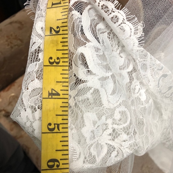 Modern Vintage Hi Lo Lace Wedding Dress Boho - Picture 13 of 13